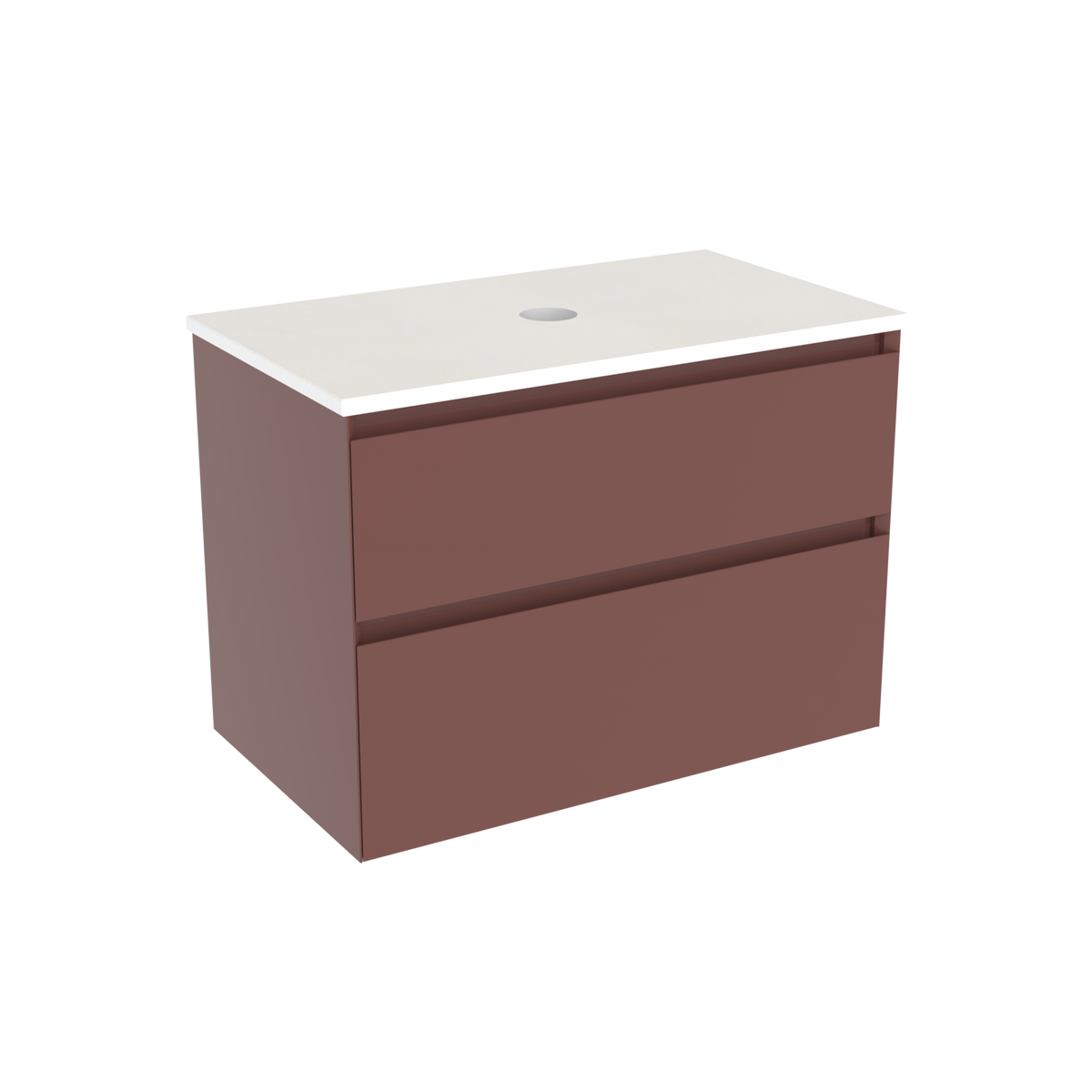 Coalbrook Decimal 800mm Vanity Unit DV9080 Tenth Tuscan, Whisper White quartz countertop