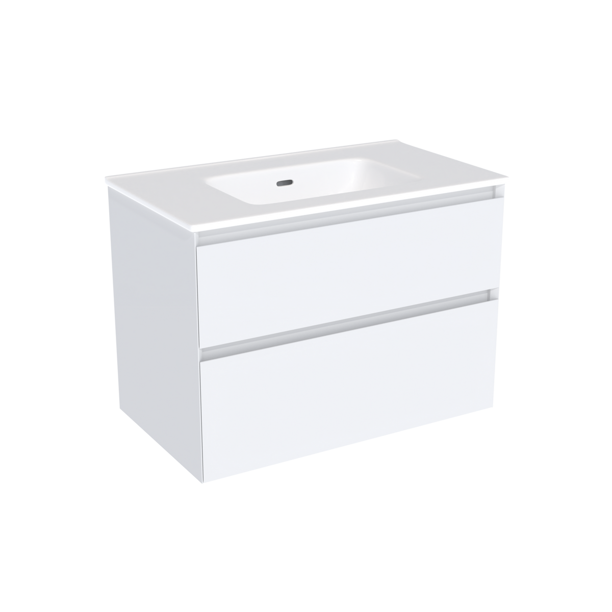 Coalbrook Decimal 800mm Vanity Unit DV9080 Whitworth White, Port ceramic basin