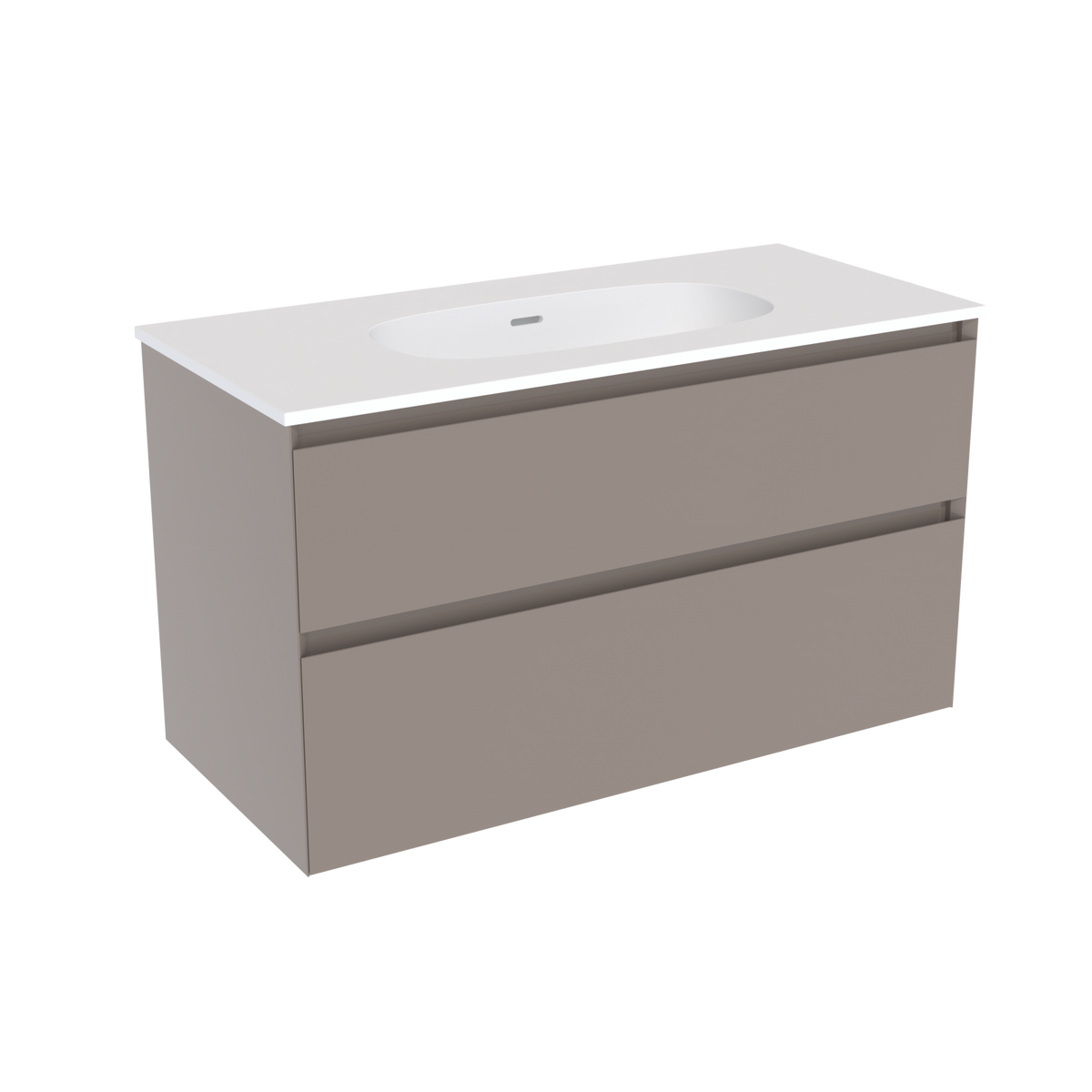 Coalbrook Decimal 1000mm Vanity Unit DV9100 Brazed Brown, Float mineral marble basin
