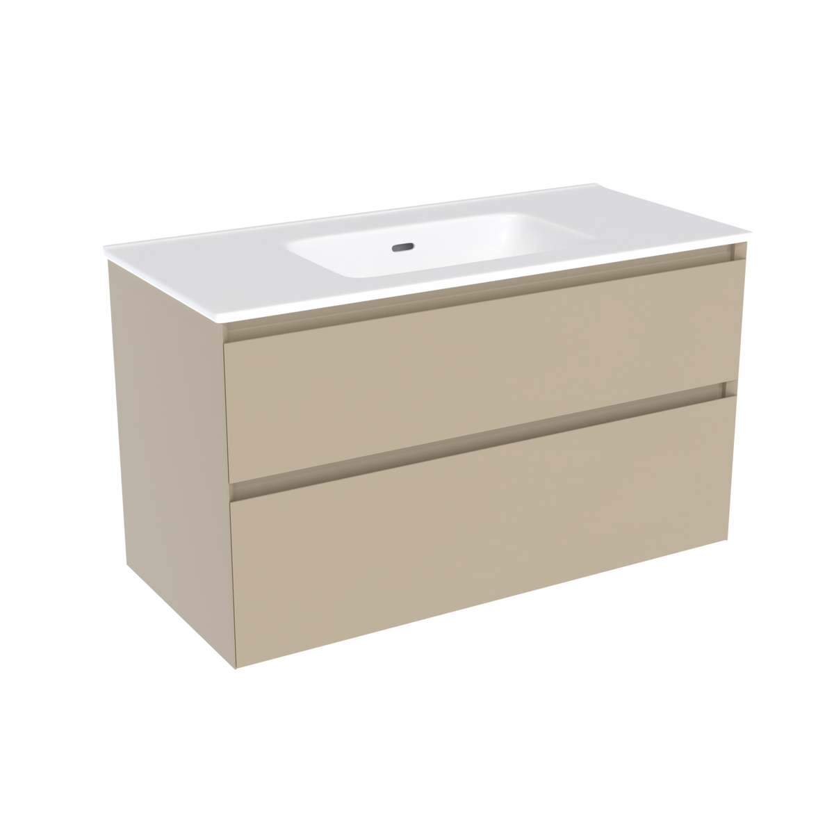 Coalbrook Decimal 1000mm Vanity Unit DV9100 Linen Line, Port ceramic basin