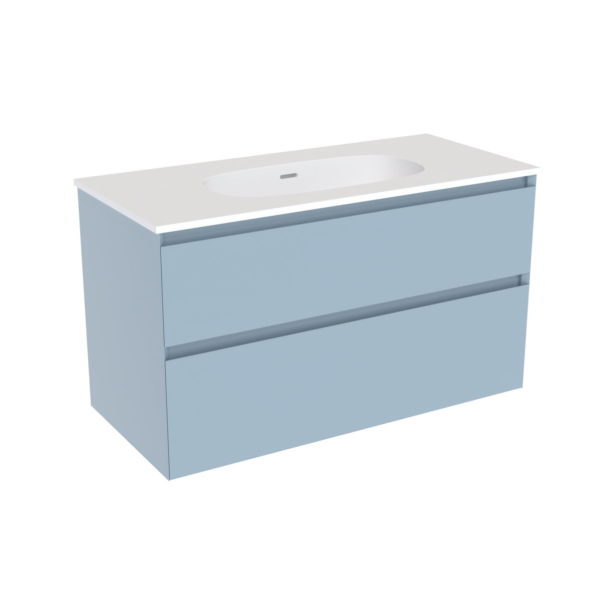 Coalbrook Decimal 1000mm Vanity Unit DV9100 Metric Marine, Float mineral marble basin
