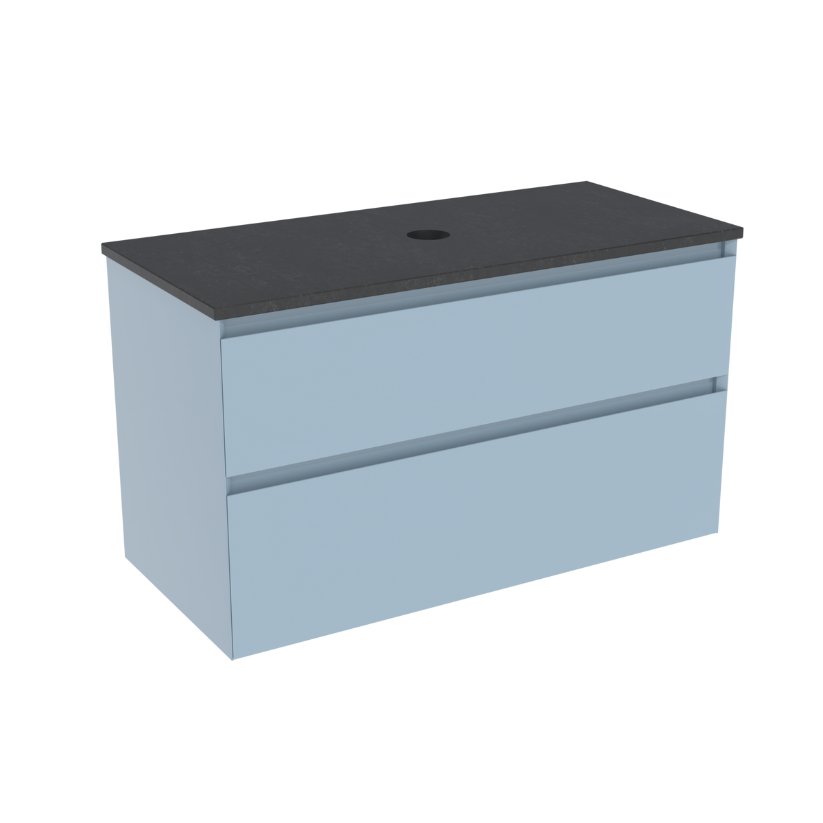 Coalbrook Decimal 1000mm Vanity Unit DV9100 Metric Marine, Midnight Mill quartz countertop