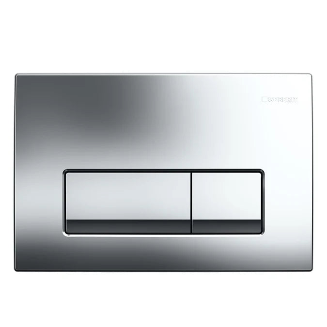 Geberit Delta50 Dual Flush Plate in Gloss Chrome