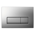 Geberit Delta50 Dual Flush Plate in Matt Chrome