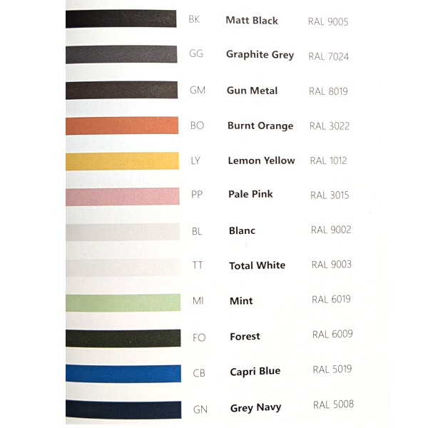Drench Border Wall Fixed Panels colours