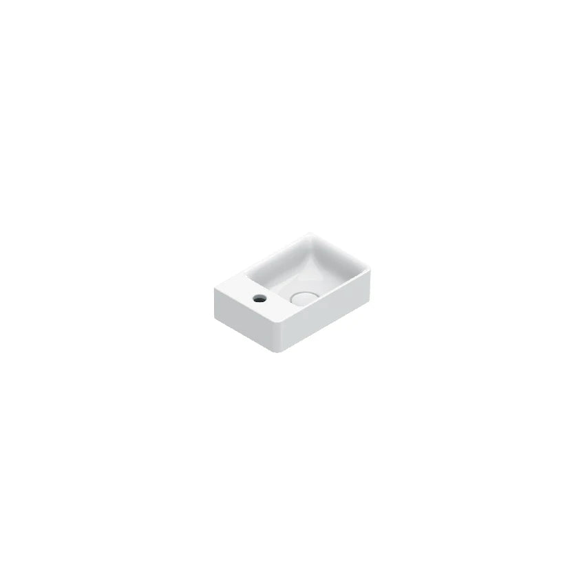 Catalano Elice 35 cloakroom basin, right-hand bowl