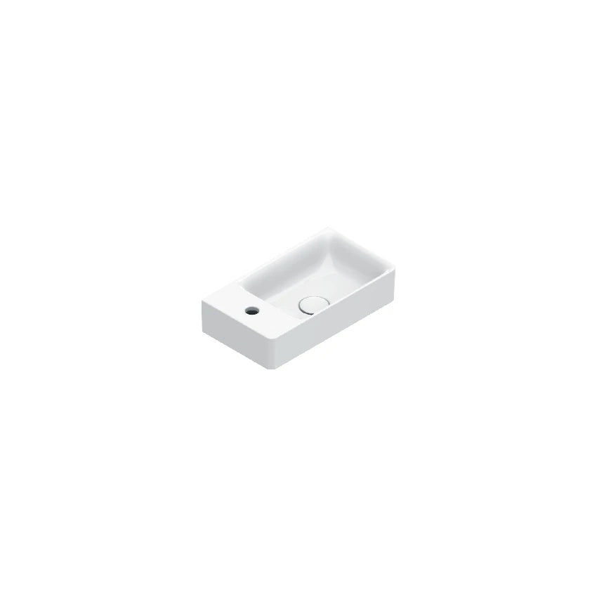 Catalano Elice 45 cloakroom basin, right-hand bowl