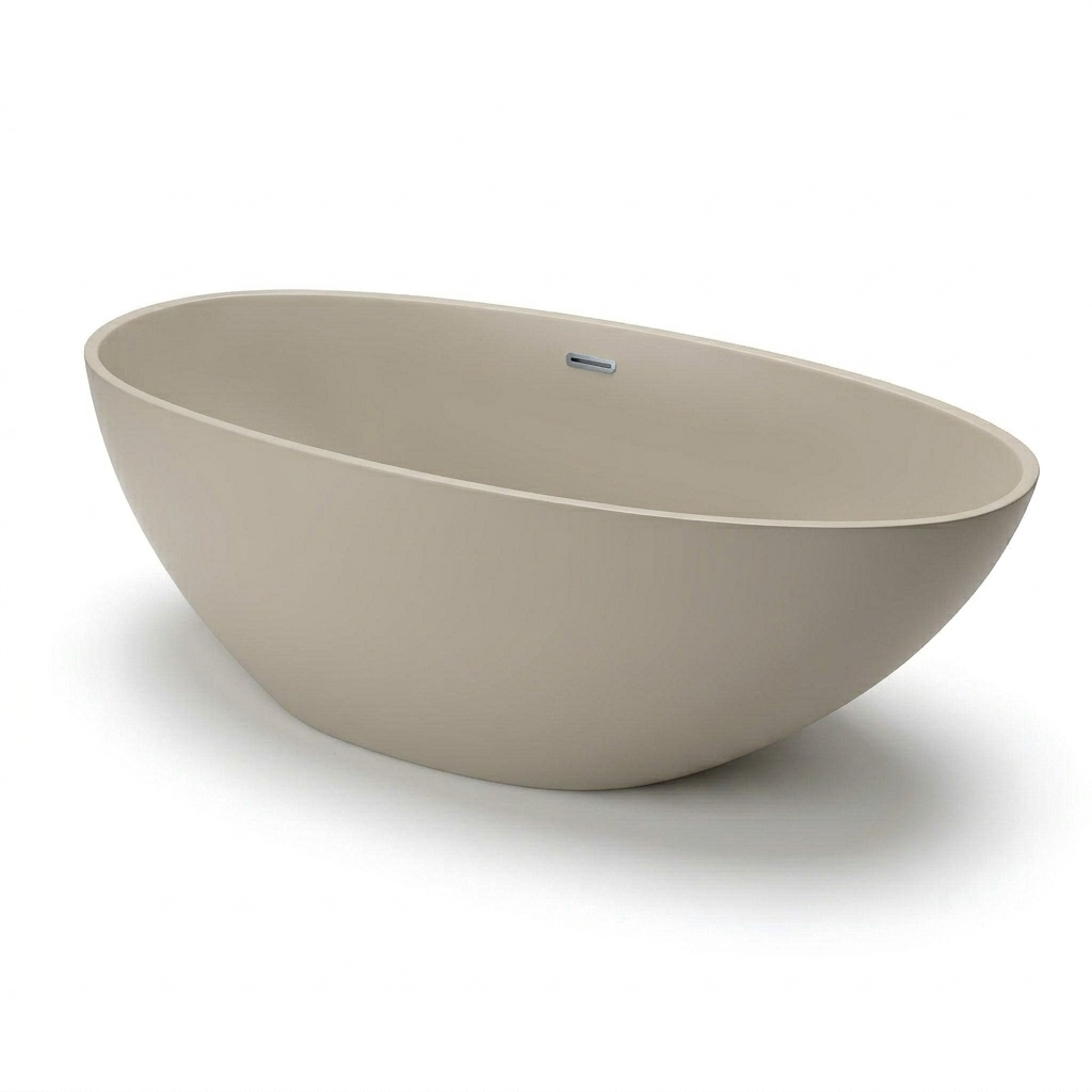 Emporio Bagno Pera 160 Surface Freestanding Stone White & Colour Bath lino