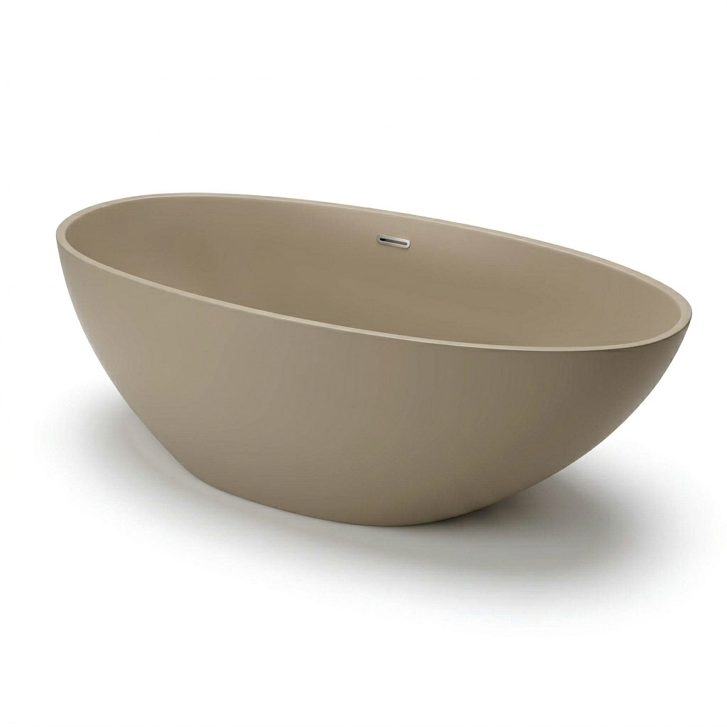 Emporio Bagno Pera 160 Surface Freestanding Stone White & Colour Bath sabbia