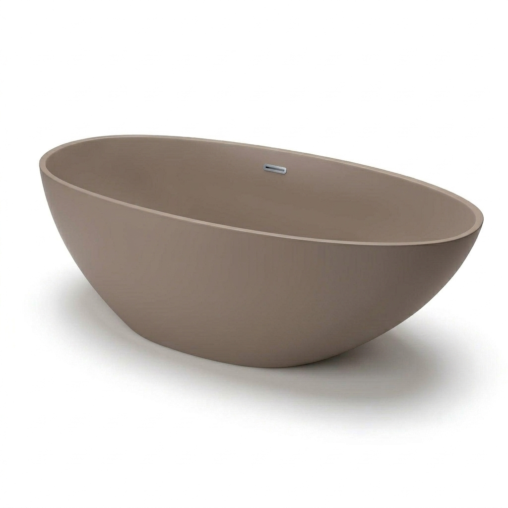 Emporio Bagno Pera 160 Surface Freestanding Stone White & Colour Bath seta