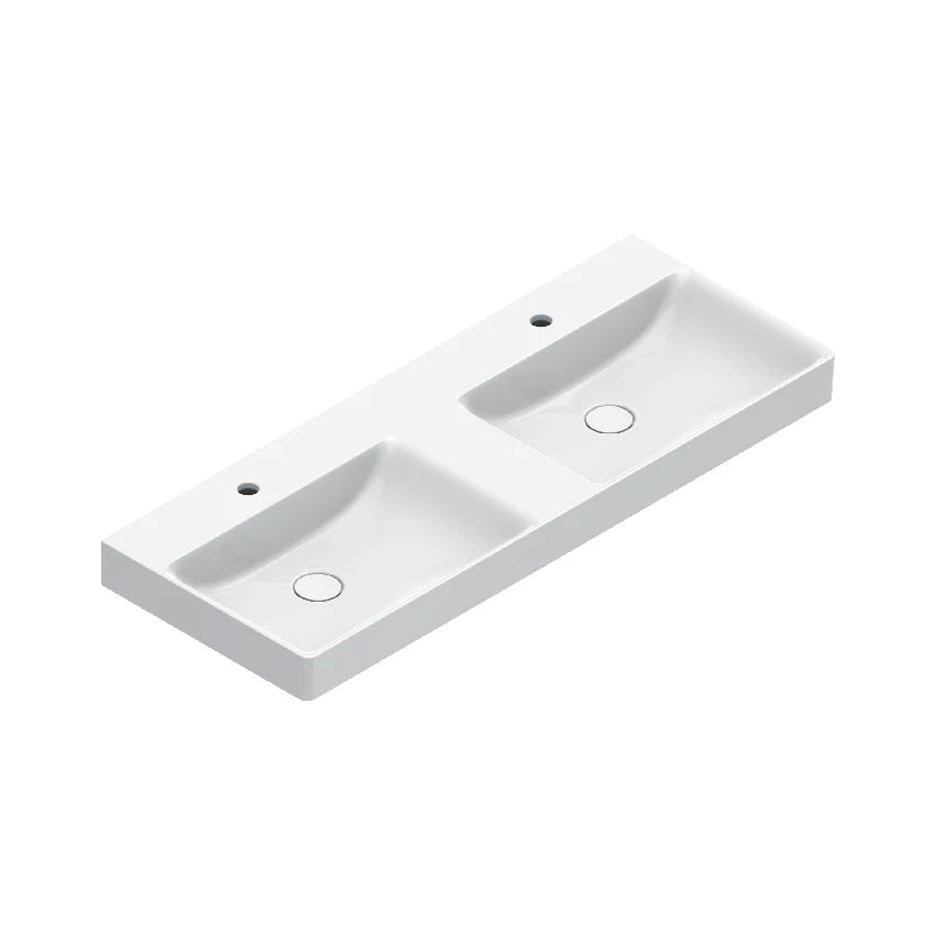 Catalano Elice 120 double furniture basin in gloss white