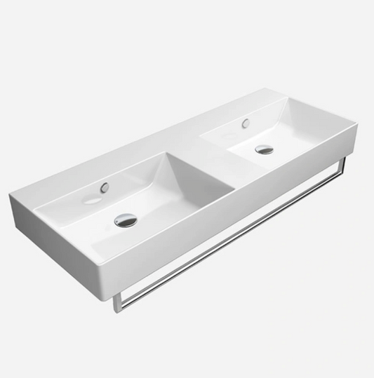 GSI Kube X 120 x 47 Double Wall Mounted Basin