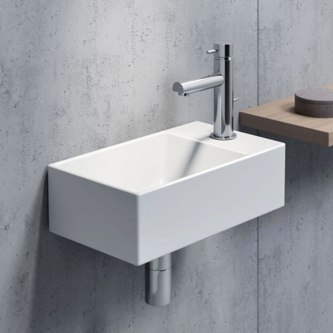 GSI Kube X 40 x 23 Wall Mounted Basin
