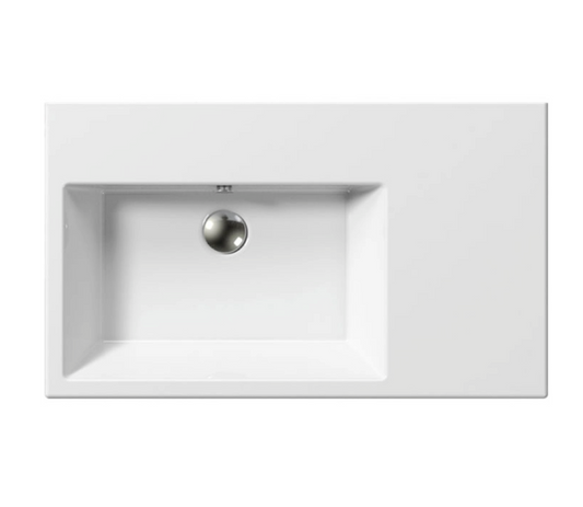 GSI Kube X 80 x 47 Wall Hung Offset Wash Basin