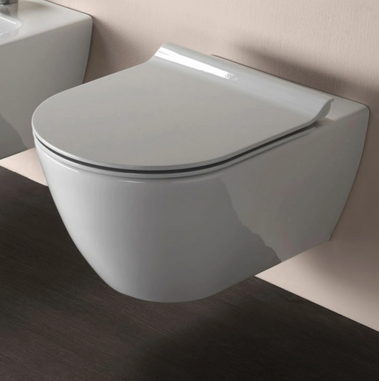 GSI Pura 50 Rimless Wall Hung Toilet & Soft Close Seat