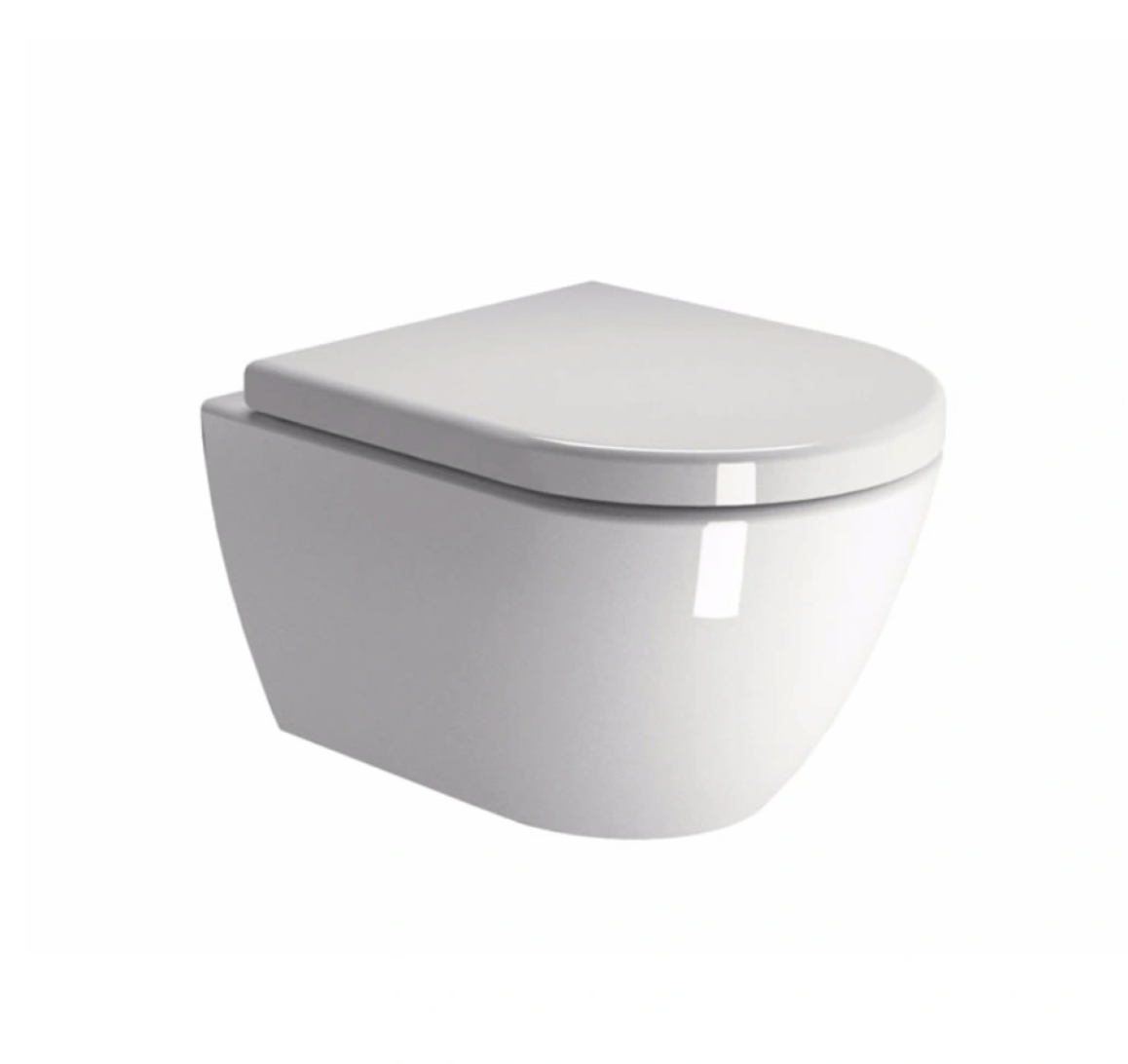 GSI Pura 50 Rimless Wall Hung Toilet & Soft Close Seat