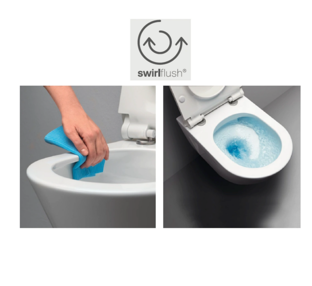 GSI Pura 55 Rimless Back To Wall WC & Soft Close Seat
