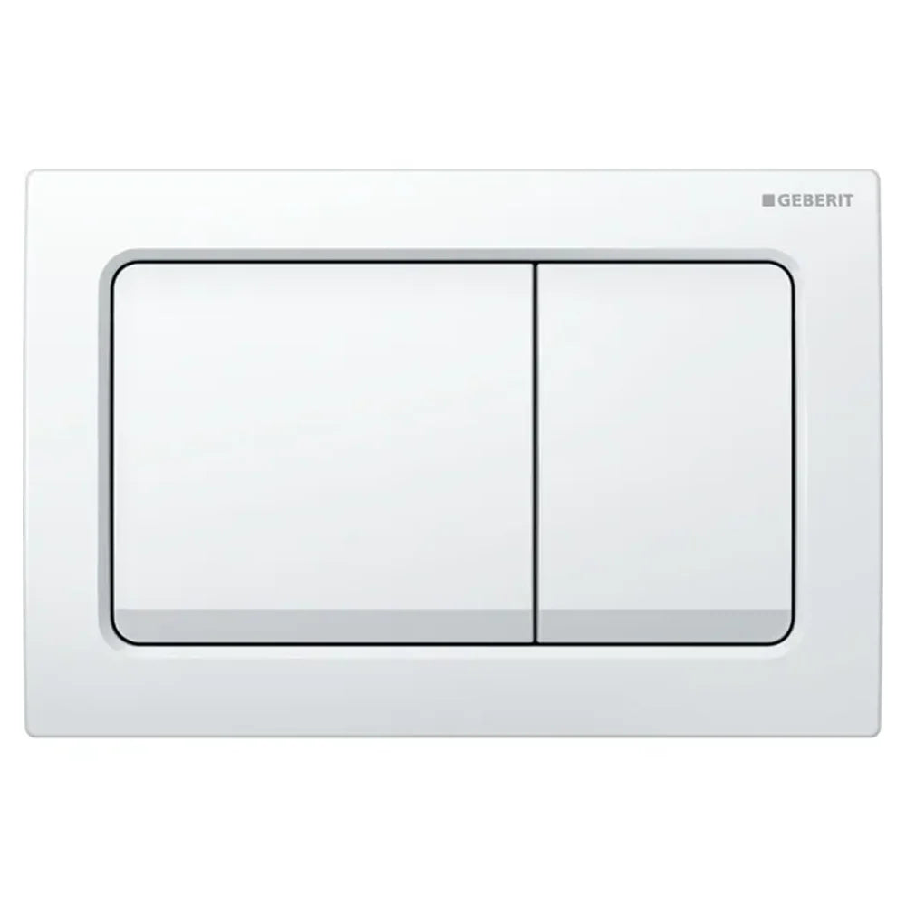 Geberit Duofix Alpha 1120mm Frame & Cistern with Square Flush Plate in White