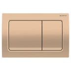 Geberit Duofix Alpha 1120mm Frame & Cistern with Square Flush Plate in Red Gold
