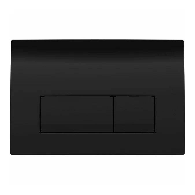 Geberit Delta50 Dual Flush Plate in Black