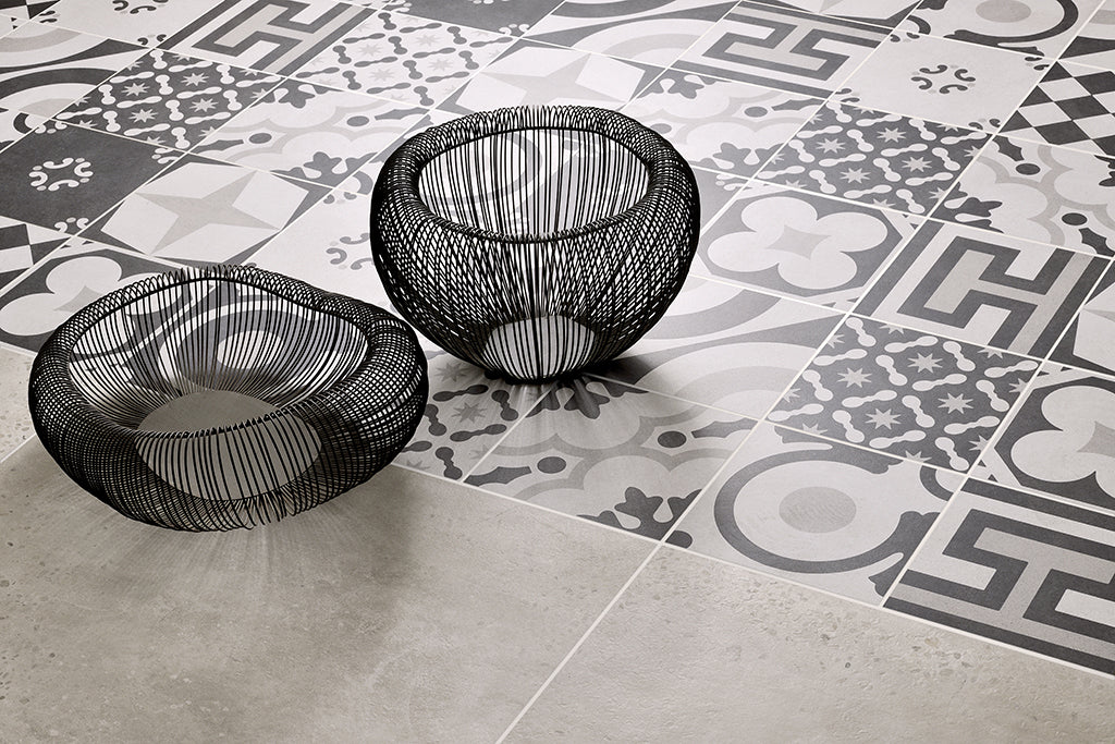 Fioranese Cementine Black&White Mix 20x20 lifestyle