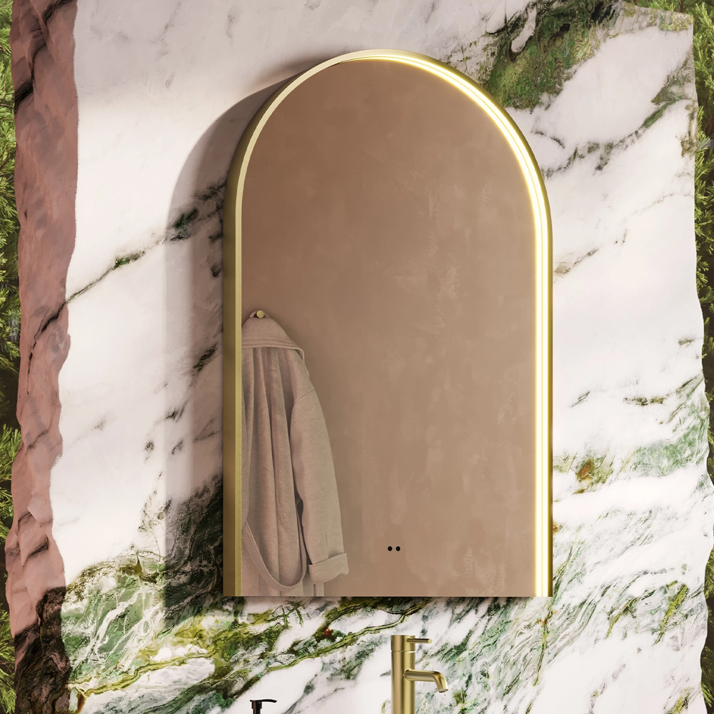 HIB Nova LED Mirror ( Various Sizes and Colourways ) brass