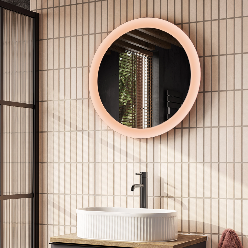 HIB Vaida 60 LED Mirror  ( Various Colourways )pink