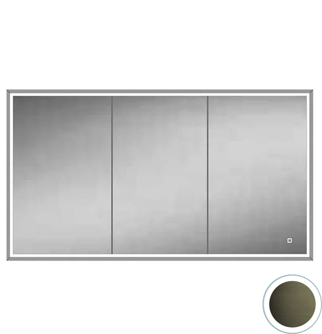 HIB Vanquish Bathroom Cabinet 120 gunmetal