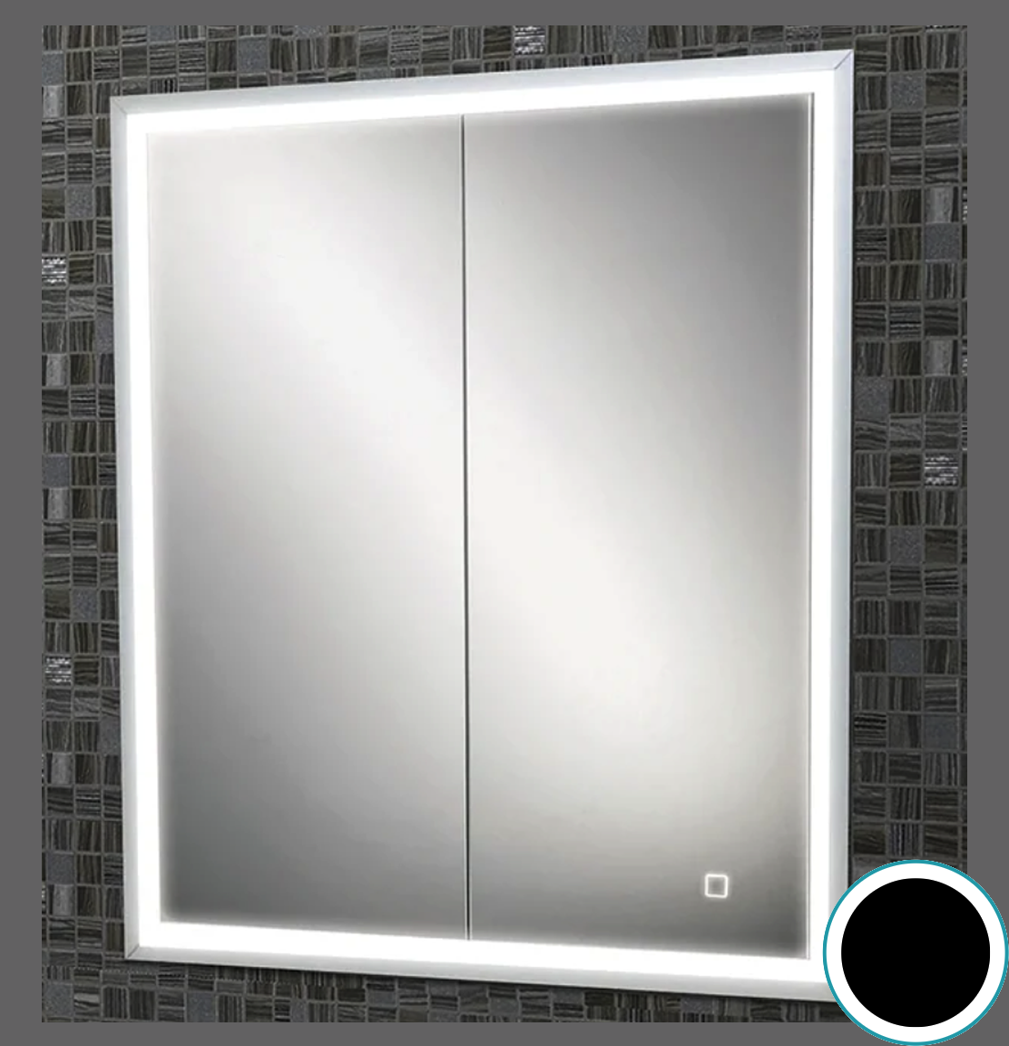 HIB Vanquish Bathroom Cabinet 60 black