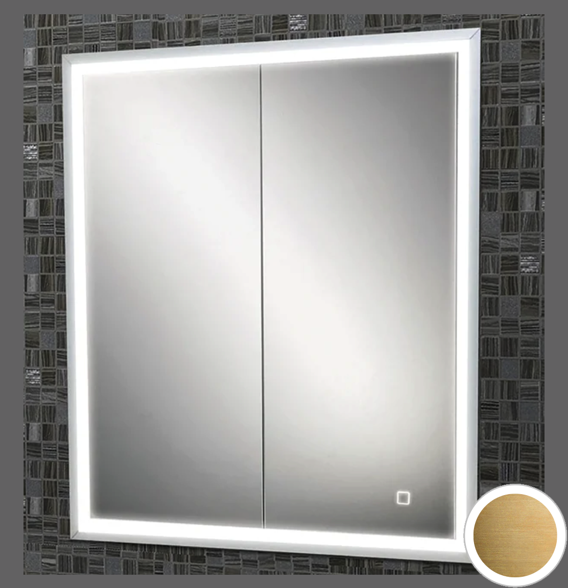 HIB Vanquish Bathroom Cabinet 60 brass