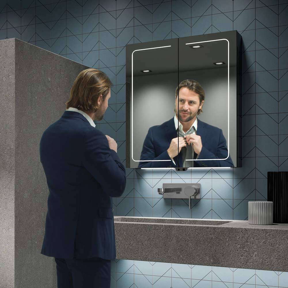 HIB Vapor Proximity Sensor Bathroom Cabinet ( Various Sizes ) 2