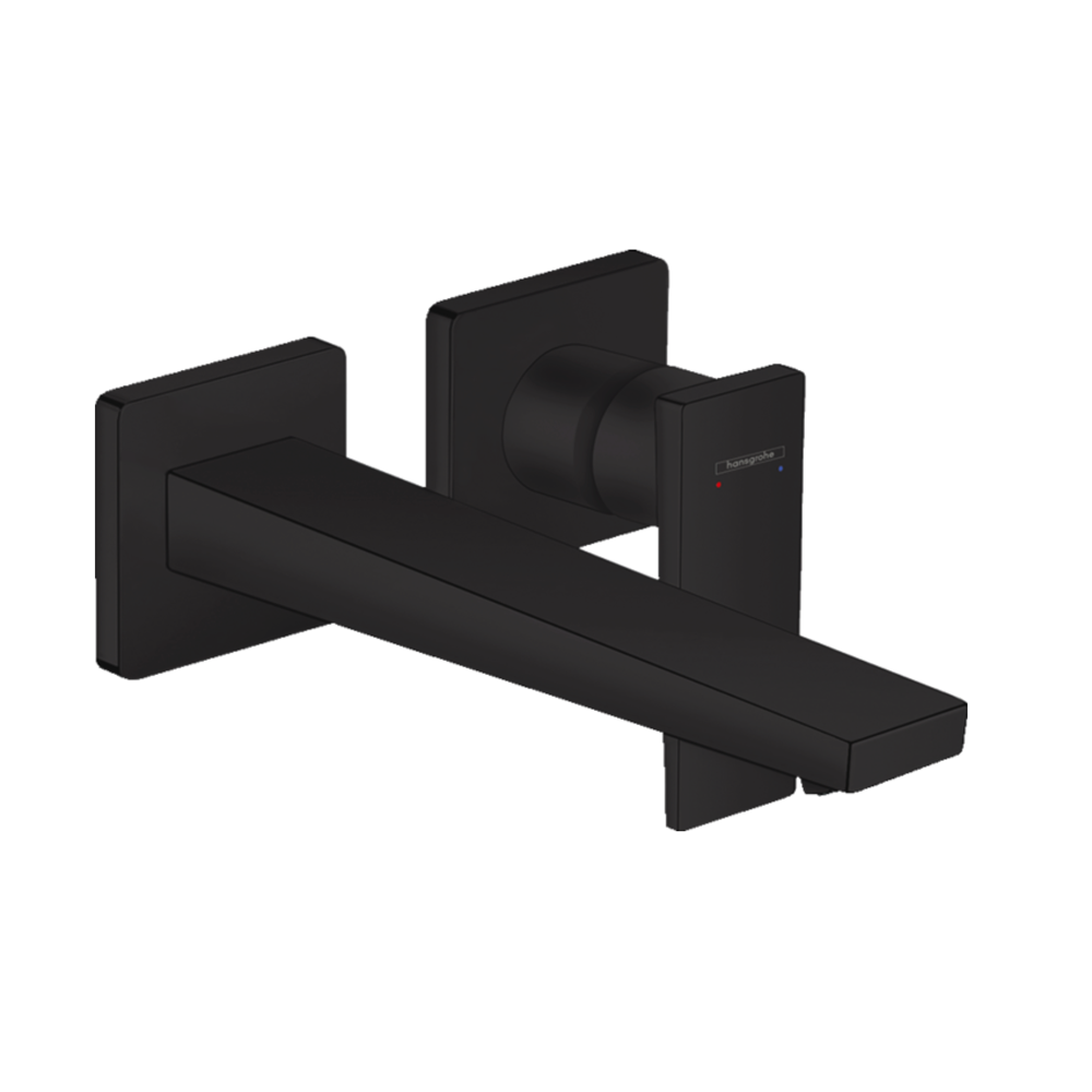 Hansgrohe Metropol Single lever basin mixer with lever handle for concealed installation with spout 225 mm black