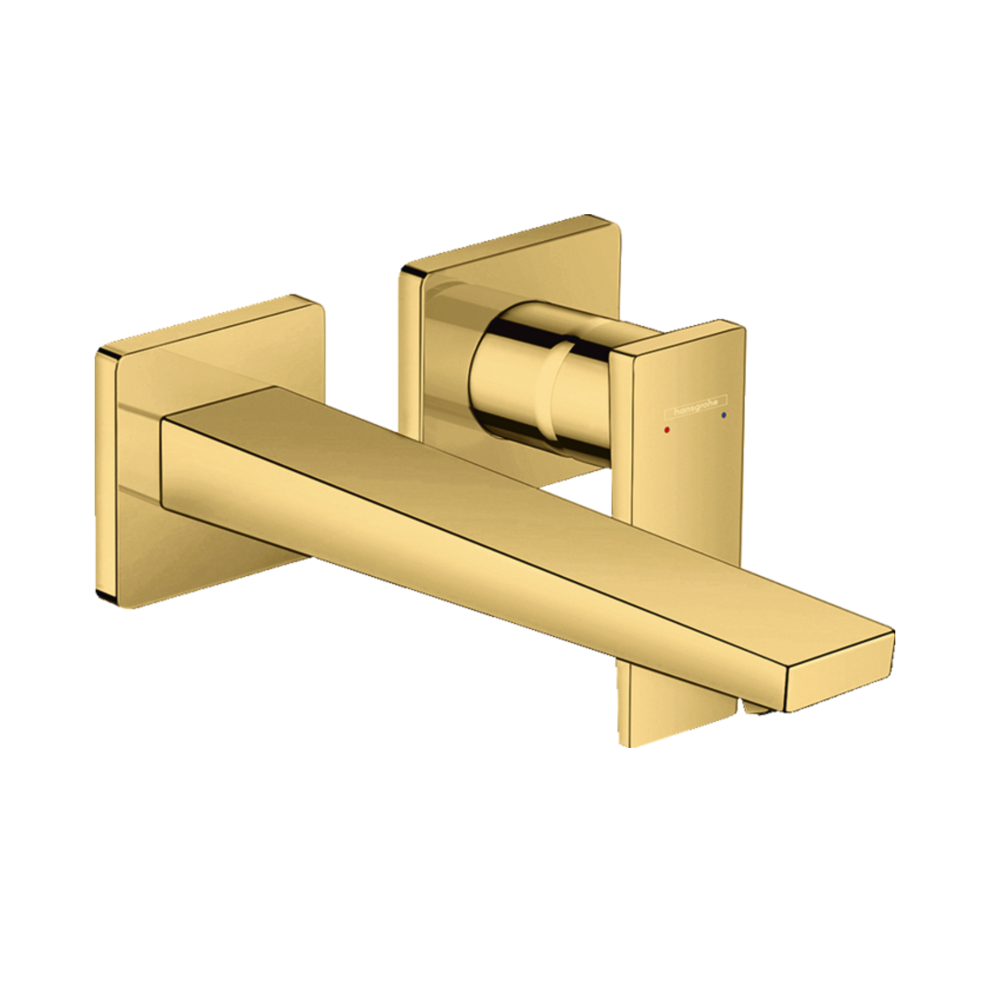 Hansgrohe Metropol Single lever basin mixer with lever handle for concealed installation with spout 225 mm gold