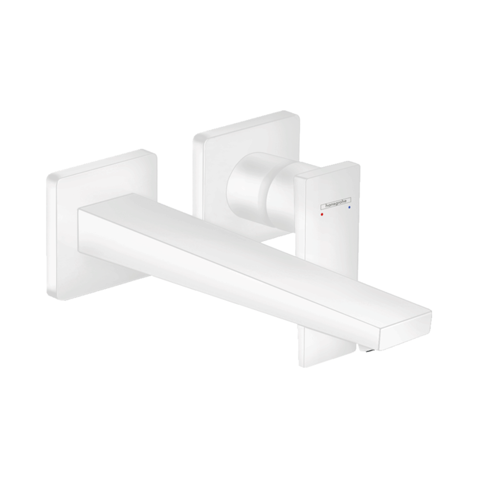 Hansgrohe Metropol Single lever basin mixer with lever handle for concealed installation with spout 225 mm white