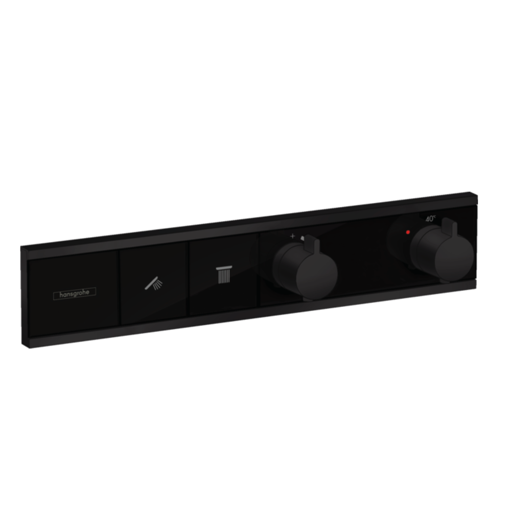 Hansgrohe RainSelect Thermostat for concealed installation for 2 functions black