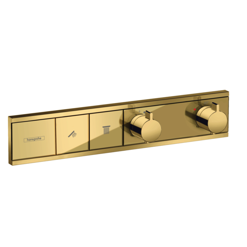 Hansgrohe RainSelect Thermostat for concealed installation for 2 functions gold