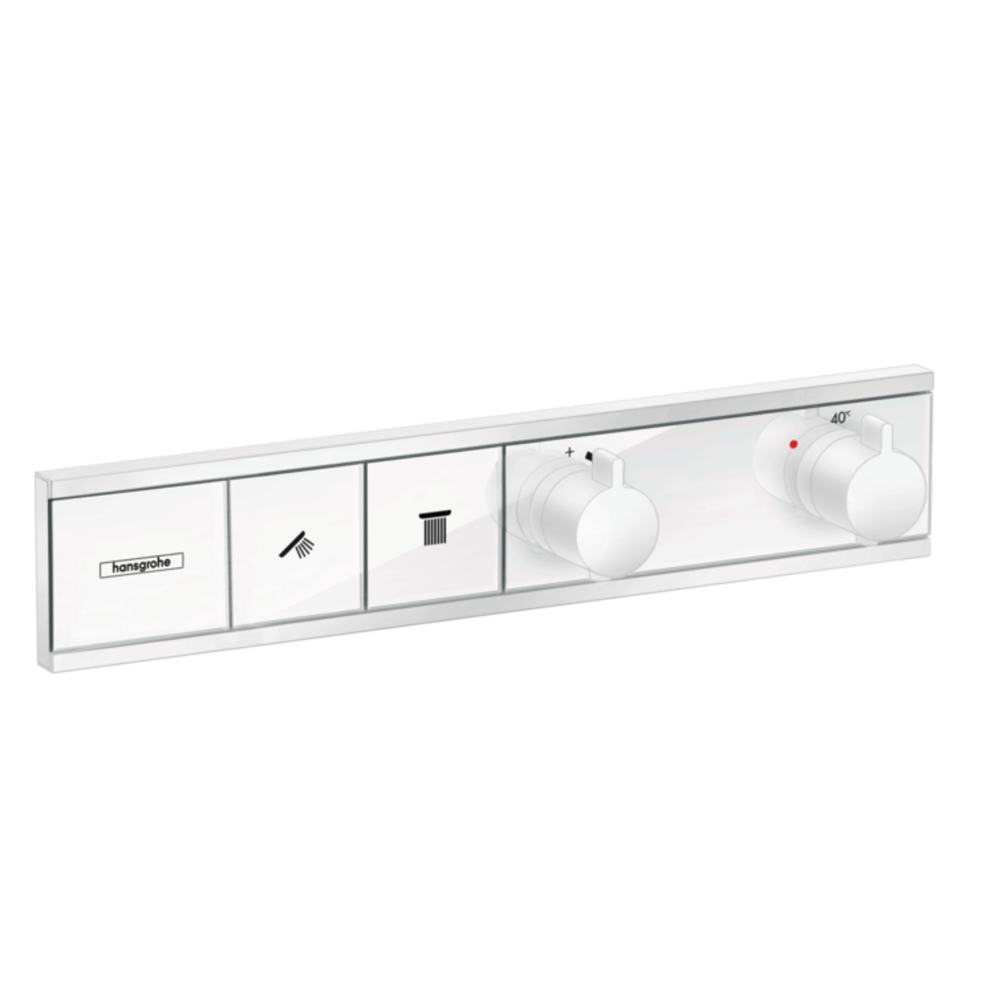 Hansgrohe RainSelect Thermostat for concealed installation for 2 functions white