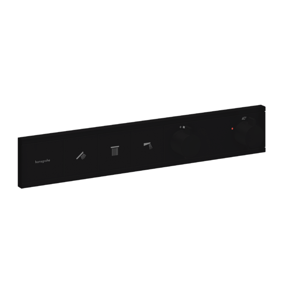 Hansgrohe RainSelect Thermostat for concealed installation for 3 functions black