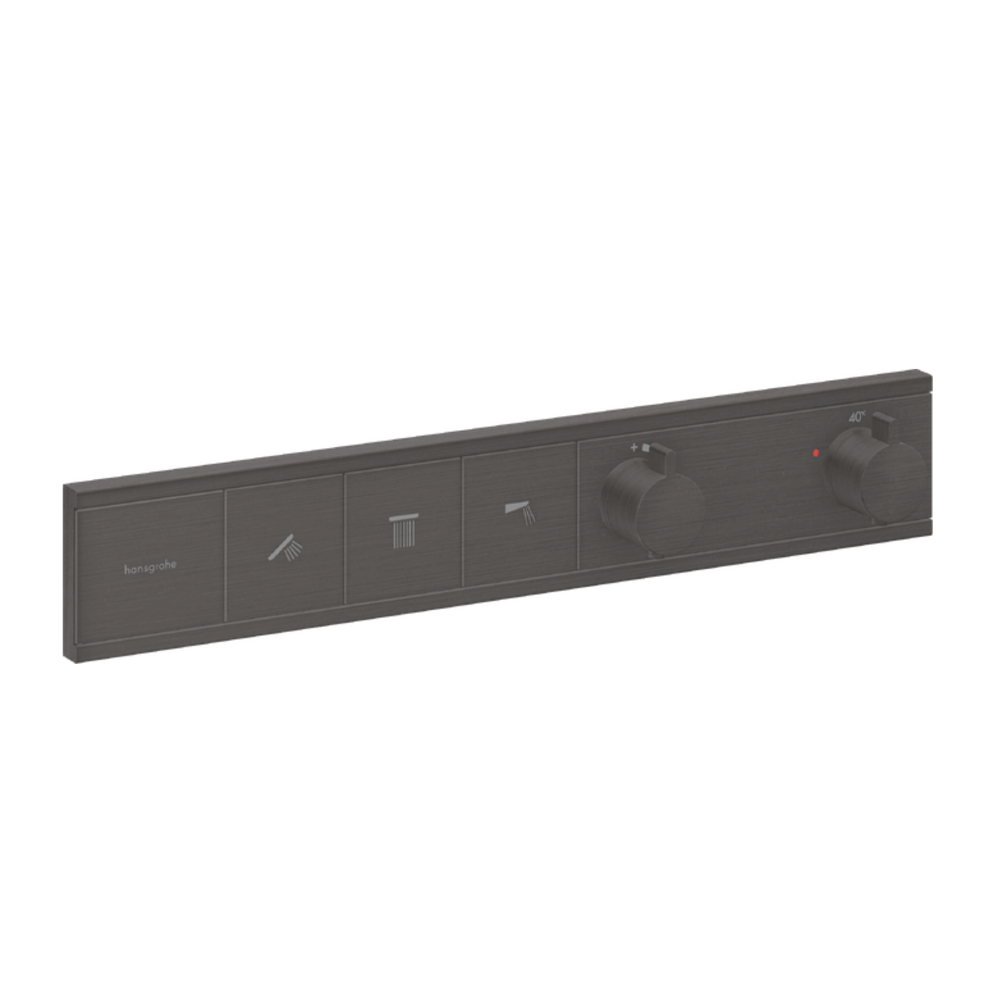 Hansgrohe RainSelect Thermostat for concealed installation for 3 functions black chrome