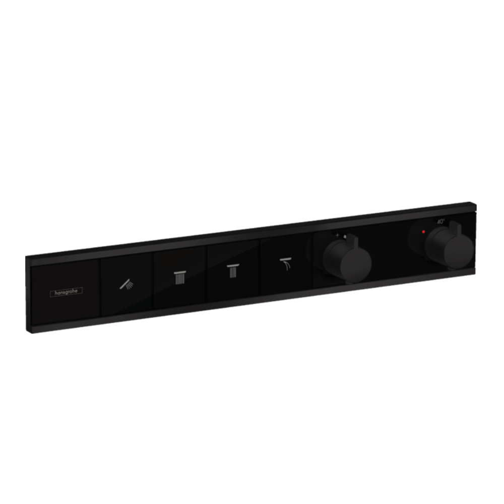 Hansgrohe RainSelect Thermostat for concealed installation for 4 functions black