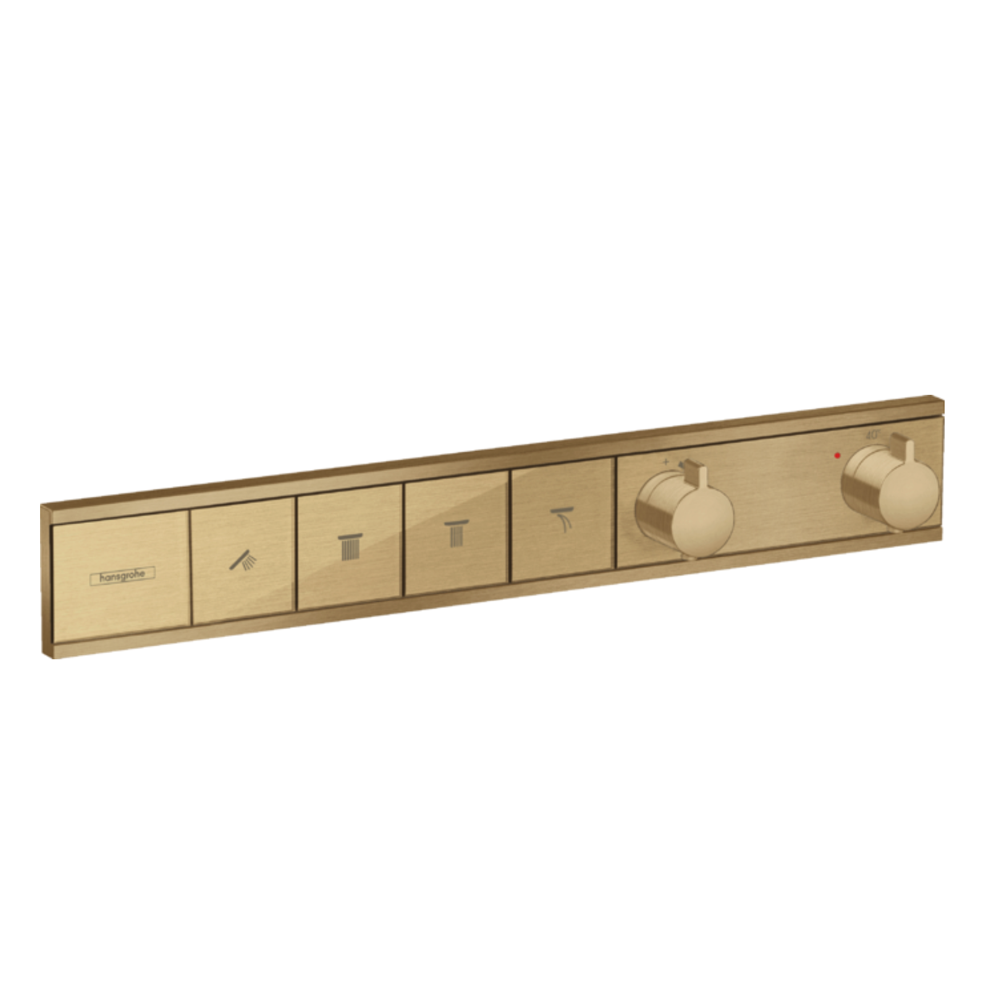 Hansgrohe RainSelect Thermostat for concealed installation for 4 functions bronze
