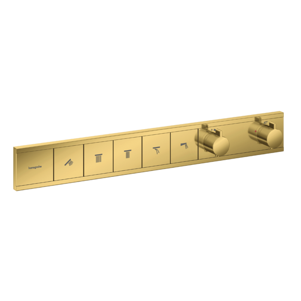 Hansgrohe RainSelect Thermostat for concealed installation for 5 functions gold