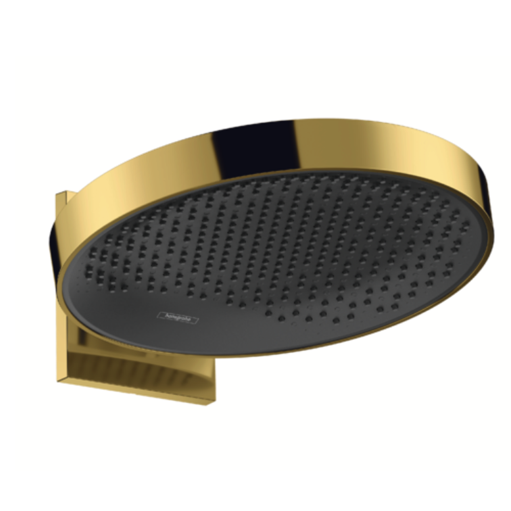 Hansgrohe Rainfinity Overhead shower 360 1jet with wall connector gold