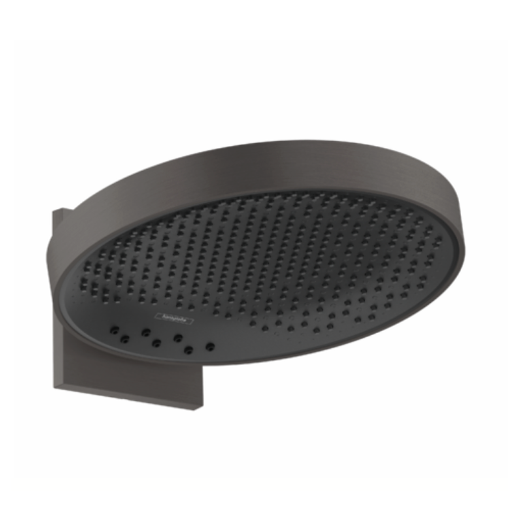 Hansgrohe Rainfinity Overhead shower 360 3jet with wall connector black chrome