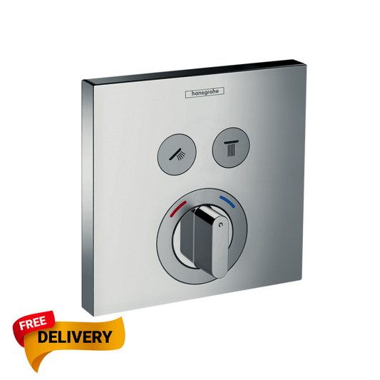Hansgrohe ShowerSelect Mixer for concealed installation for 2 outlets