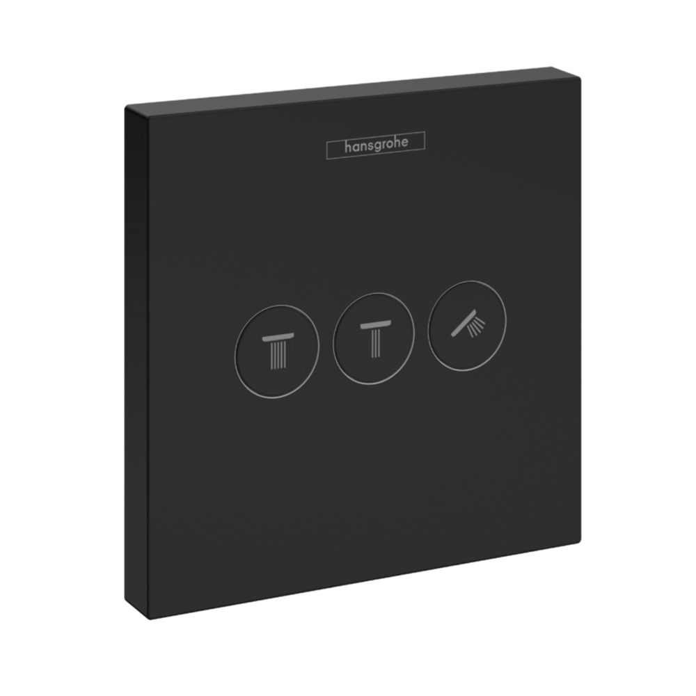 Hansgrohe ShowerSelect Valve for concealed installation for 3 outlets black