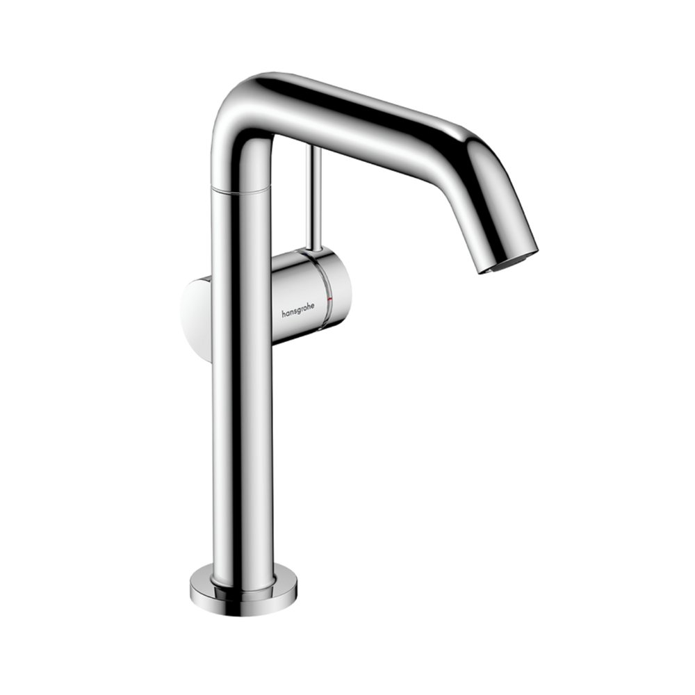 Hansgrohe Tecturis S Single lever basin mixer 210 Fine CoolStart with swivel spout and push-open waste set chrome