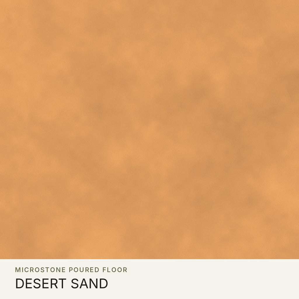 Microstone Poured Floor in Desert Sand