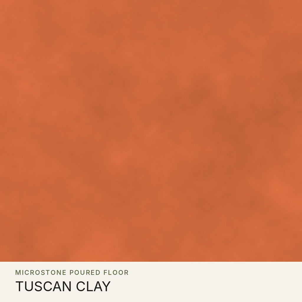 Microstone Poured Floor in Tuscan Clay