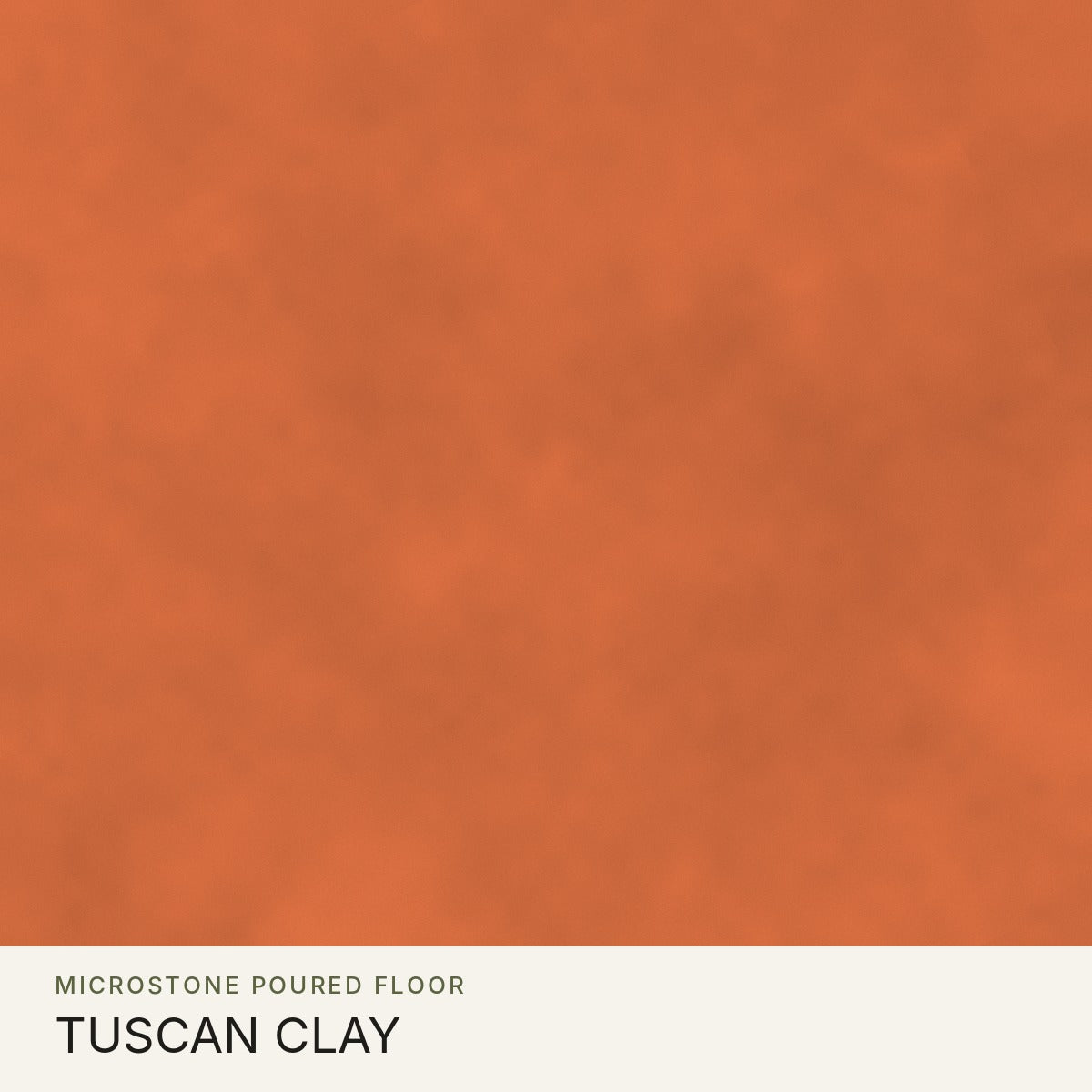 Microstone Poured Floor in Tuscan Clay